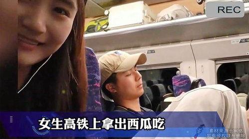高铁吃瓜女,揭秘高铁上的独特现象